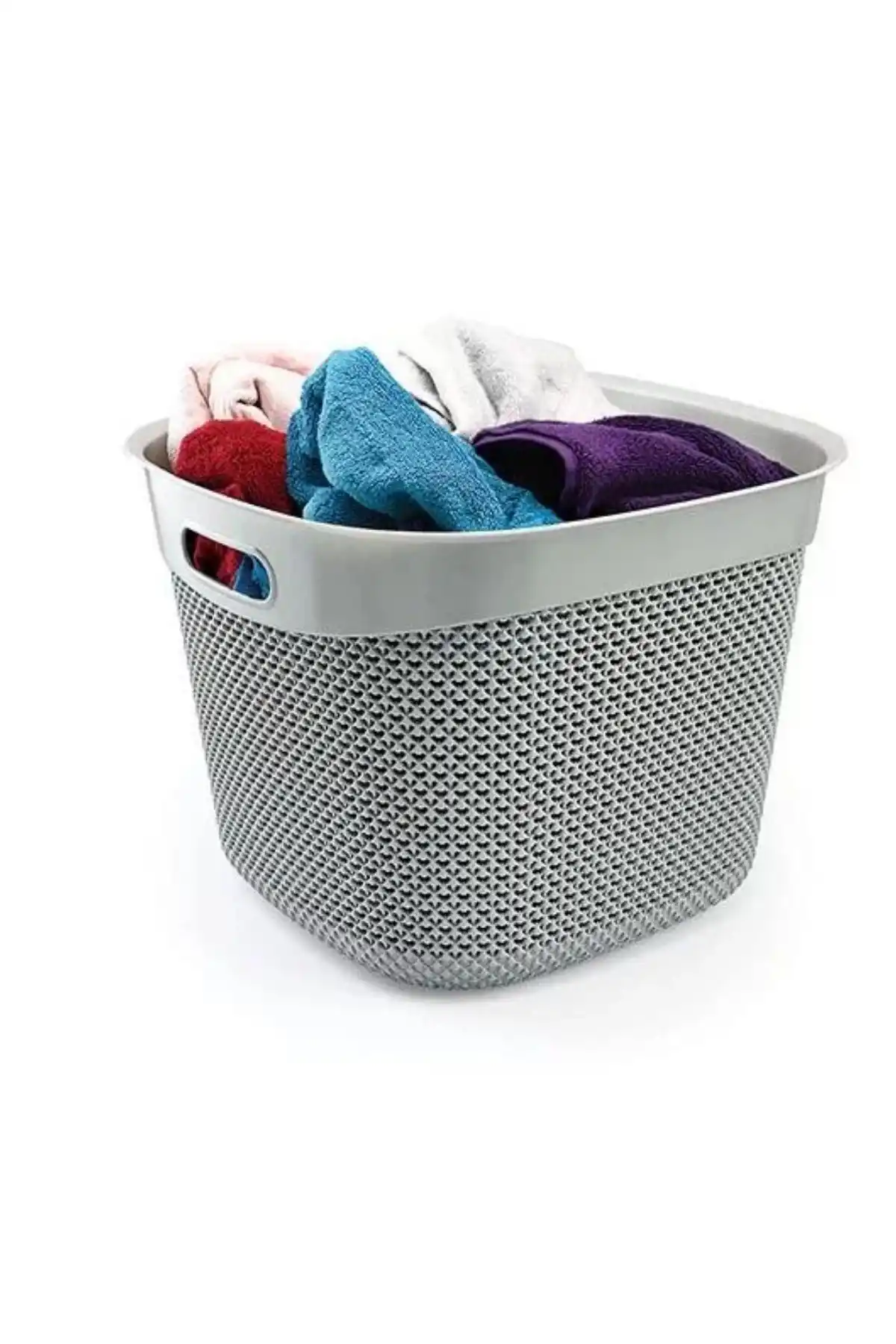 Üçsan UCS 169 Damla Desen Çamaşır Sepeti 43x43x83cm