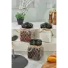 Cooker Siyah Kapaklı Cam Kavanoz 20 cm