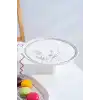 Acar HCA9088 Laila Desenli Ayaklı Seramik Sunum Tabağı 26 cm