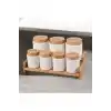 Gönül GNL 3514 Bambu Kapaklı Porselen Beyaz Baharatlık