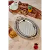 Cooker CKR3537 Gold Kulplu Silver Oval Tepsi 2li
