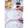 Acar HCA9085 Laila Desenli Seramik Pasta Tabağı 19 cm 6lı