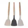 Bls Bambu Saplı Silikon Geniş Spatula