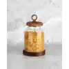 Mien MEN BOR010 Ahşap Kapaklı Borosilikat Cam Kavanoz 1100 cc