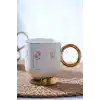 Acar KAI7506 Aren Gold Beyaz Porselen Kupa 200 ml