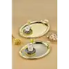 Cooker CKR3165 Gold Oval Metal Tepsi Seti 2li