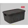 Her Kapaklı Çok Amaçlı 13llt Sepet Gri