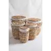 Acar SFG7889 Hasır Kapaklı Sepet 5li