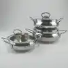 Oms Mini Küre Model Derin Çelik Tencere Seti 6 Parça