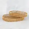 Mien 2li OVal Hasır Tepsi Seti