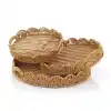 Mien 3lü Rattan Tepsi 25-30-35cm