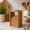 Bls Bambu Erzak Kabı 12x12x18cm