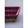 Acar Rustika Nomia Kare Hasır Ekmek Sepeti 26.5 x 26.5 x 7 cm 