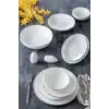 Acar HNA22.0069 Silver Detaylı Yemek Takımı 30 Parça