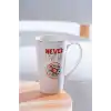Acar Peony Desenli Ve Yazılı Porselen Kupa 500 ml