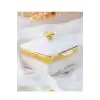 Acar PORJ5207 Porselen Kare Kapaklı Kase 11 Cm