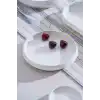 Acar Rumi Porselen Beyaz Yuvarlak Sunum Tabağı 18 cm