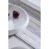 Acar Rumi Porselen Beyaz Yuvarlak Sunum Tabağı 18 cm