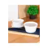 Acar SCT5425 Bianco Beyaz Porselen Kapaklı Fırın Kabı 14.5 cm Tekli
