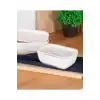 Acar SCT5428 Bianco Kapaklı Beyaz Porselen Fırın Kabı 17 cm