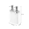 Ansan ANS E11-01 Viva Plastik Beyaz Sıvı Sabunluk 12,5 x 6 x 22 cm