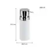 Ansan ANS E31-01 Lenox Plastik Beyaz Sıvı Sabunluk 6,5 x 18,5 cm 300 ml