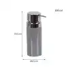 Ansan ANS E31-07 Lenox Plastik Gri Sıvı Sabunluk 6,5 x 18,5 cm 300 ml