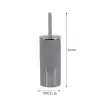 Ansan ANS E34-07 Lenox Gri Tuvalet Fırçası 10,5 x 33 cm