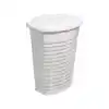 Ansan ANS E44-01 Palm Plastik Beyaz Çamaşır Sepeti 47x36x60 cm 50 L
