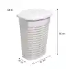 Ansan ANS E44-01 Palm Plastik Beyaz Çamaşır Sepeti 47x36x60 cm 50 L