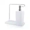 Ansan ANS E56-01 Luna Plastik Beyaz Sıvı Sabunluk 21 x 10 x 20 cm