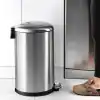 Ansan ANS E90-30 Bombe Kapaklı Çelik Çöp Kovası 30 L 31,3 x 41 x 56 cm