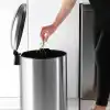Ansan ANS E90-30 Bombe Kapaklı Çelik Çöp Kovası 30 L 31,3 x 41 x 56 cm
