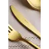 Avcı 1064 Amore Titanyum Parlak Gold Çatal Bıçak Kaşık Takımı 36 Parça
