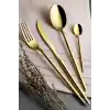 Avcı 1064 Amore Titanyum Parlak Gold Çatal Bıçak Kaşık Takımı 36 Parça