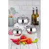 Cooker CKR3336 Lara Çelik Güveç Tencere Seti 3lü