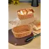 Cooker CKR3419 Oval Hasır Örgü Plastik Ekmek Sepeti 1 Adet