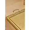 Cooker Gold Renk Dikdörtgen Metal Tepsi 60x40 cm
