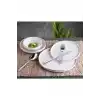 Gönül GNL3252 Silver Kenarlı Beyaz Porselen Yemek Takımı 24 Parça