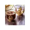 Kosova SRK013.18 Cam Gold Mırra Fincanı 6lı