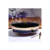 Kosova TWN012 Siyah Oval Telli Porselen Tencere 37 Cm