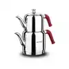 Korkmaz A189 Riva Kırmızı Çaydanlık 1.1/1.9 Lt
