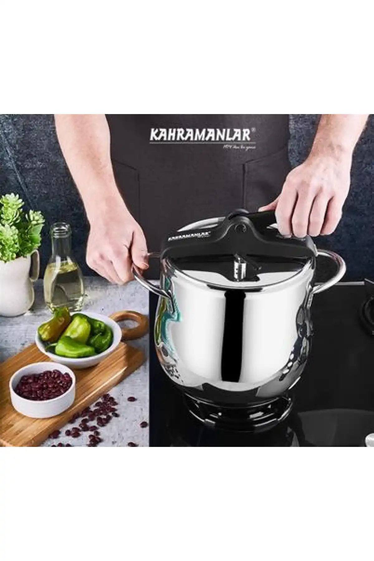 Kahramanlar 2133S Platin Güveç Düdüklü Tencere 9 Lt