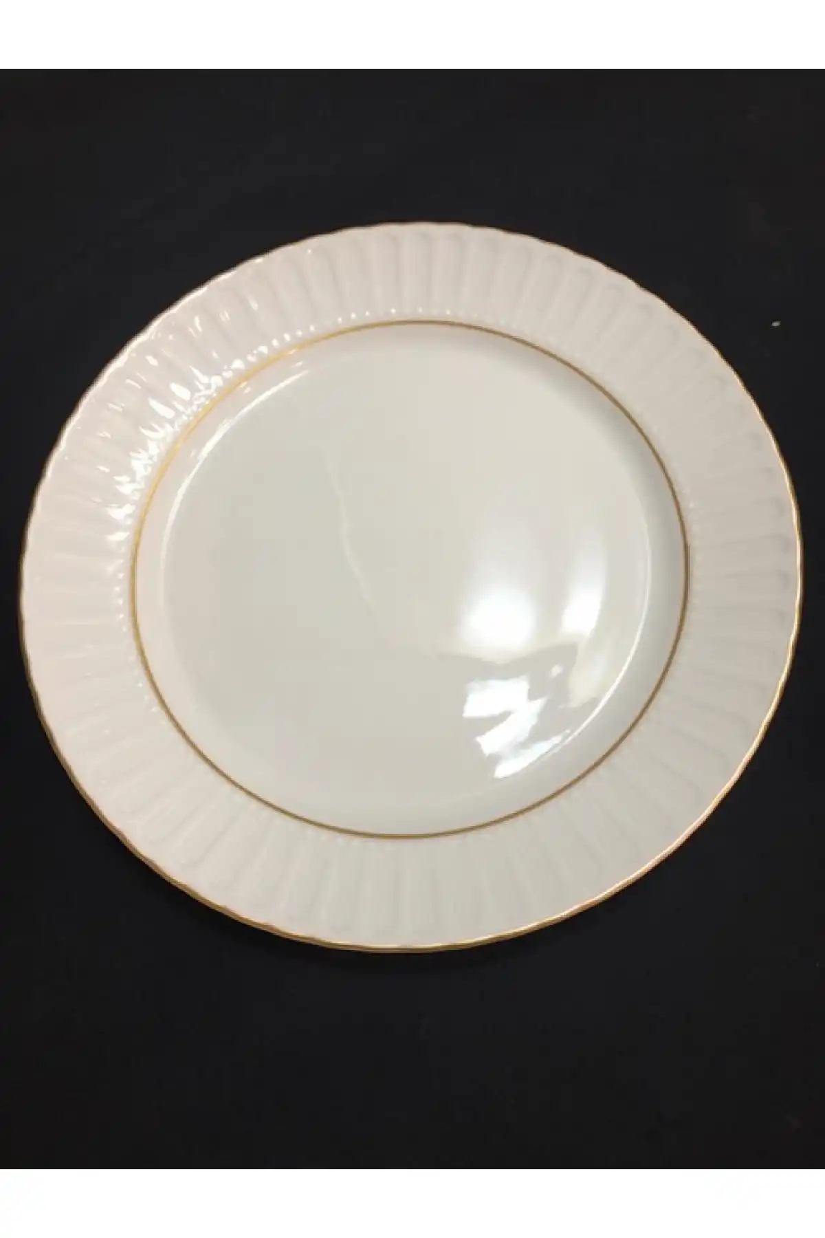 Güral Porselen SF25DU Mat Sedef Düz Yemek Tabağı 25 Cm 6 Lı