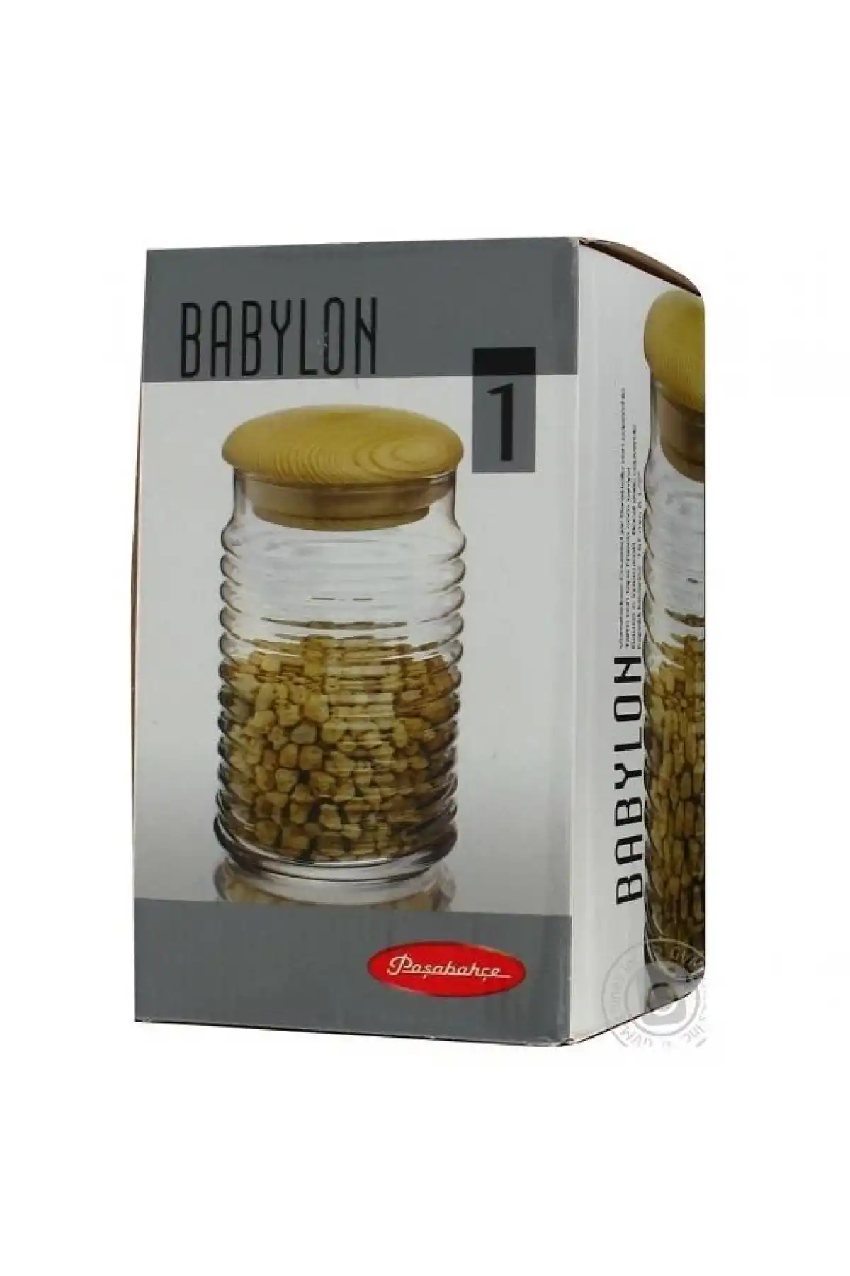 Paşabahçe 43173 Babylon Ahşap Kapaklı Kavanoz 1120 cc