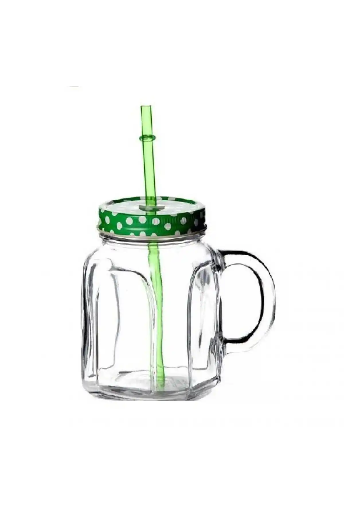 Paşabahçe 80388 Pipetli Yeşil Kapaklı Kulplu Kupa 450 cc 2 li