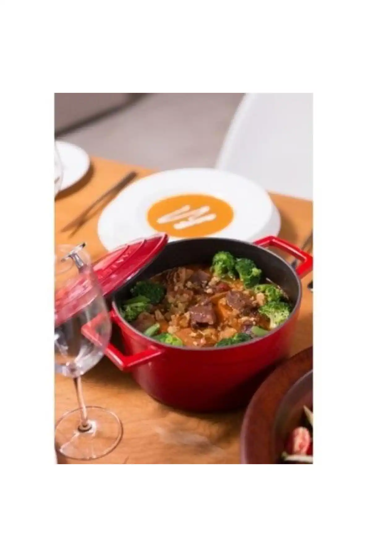 Lava Derin 22X10cm Kırmızı Döküm Tencere