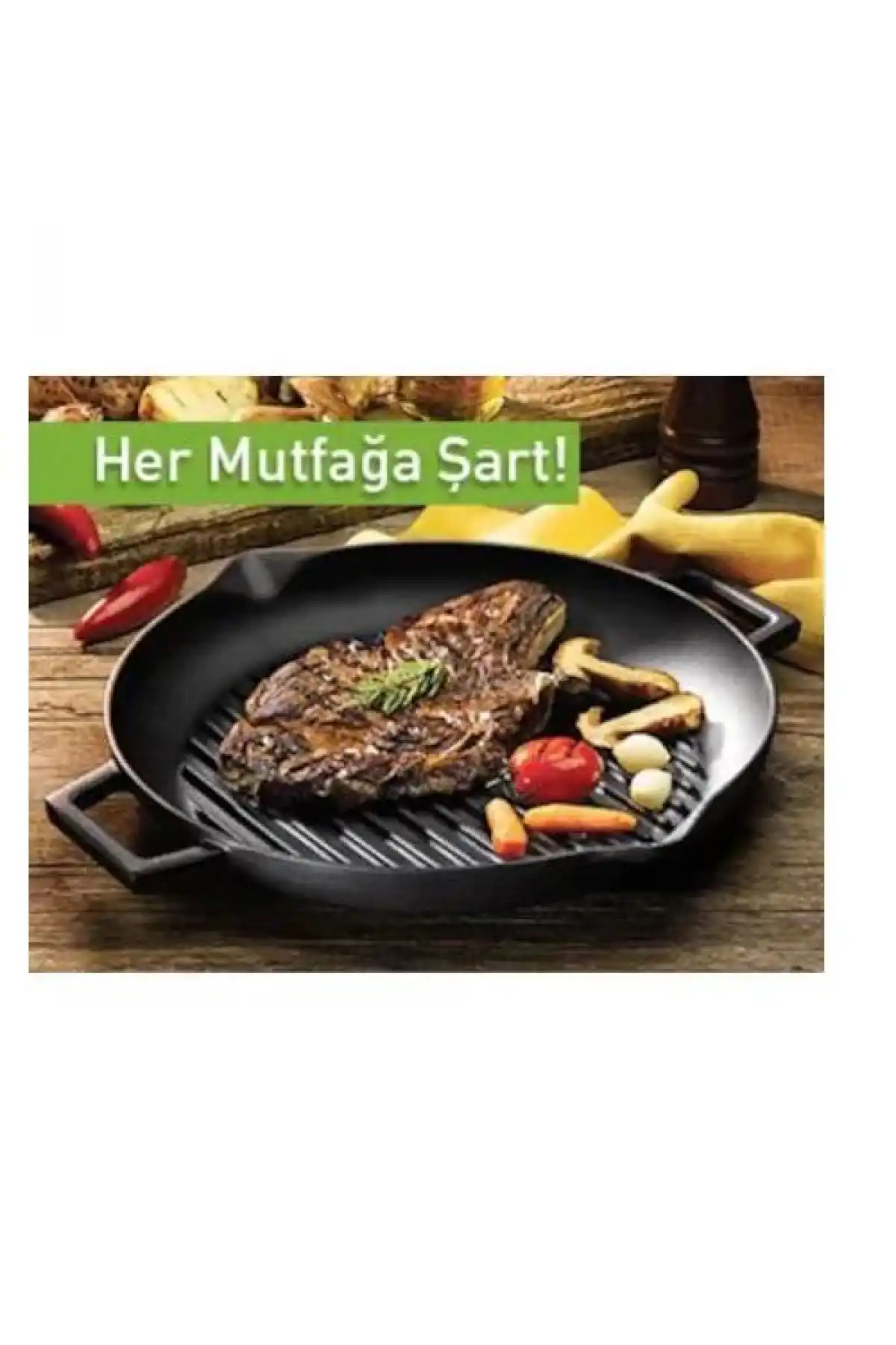 Lava 30cm Döküm Izgara Tava