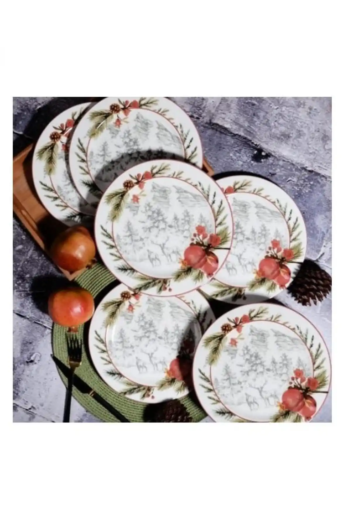 Kosova YLB1116 Yuvarlak Servis Tabağı 26 cm 6lı