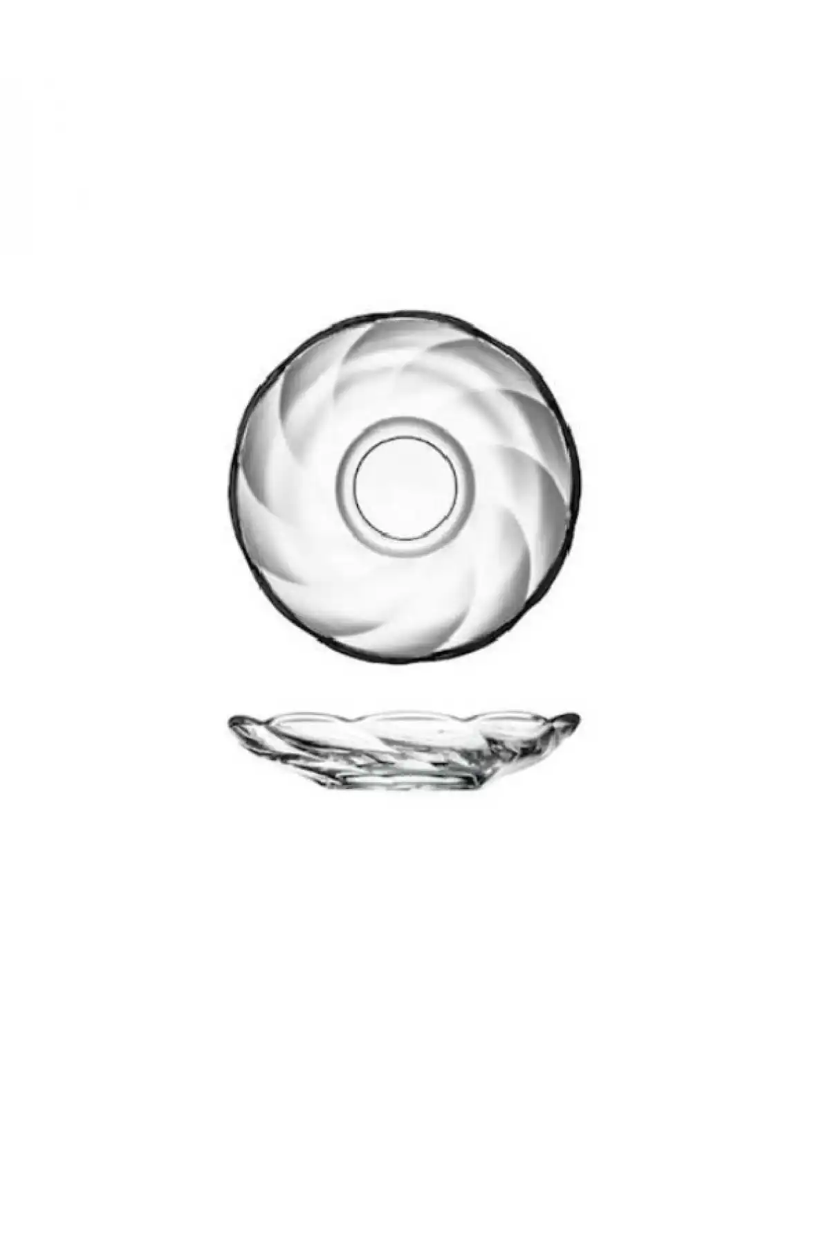 Paşabahçe 54271 Burgulu Çay Tabağı 6lı